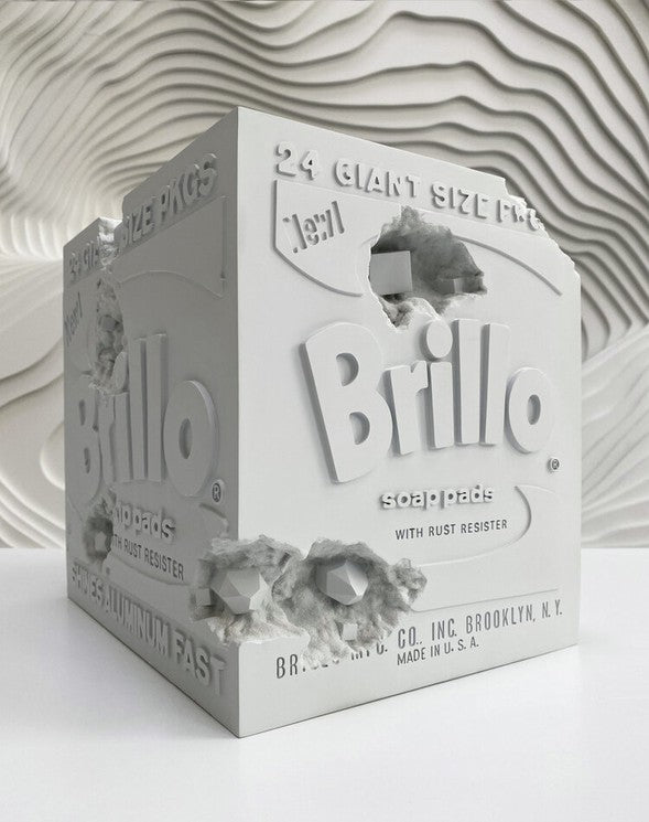 Daniel Arsham - Eroded Brillo Box (White)