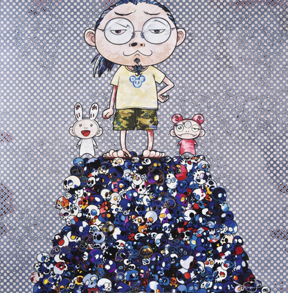 Takashi Murakami - Kaikai Kiki & Me: On the Blue Mound of the Dead (FRAMED)