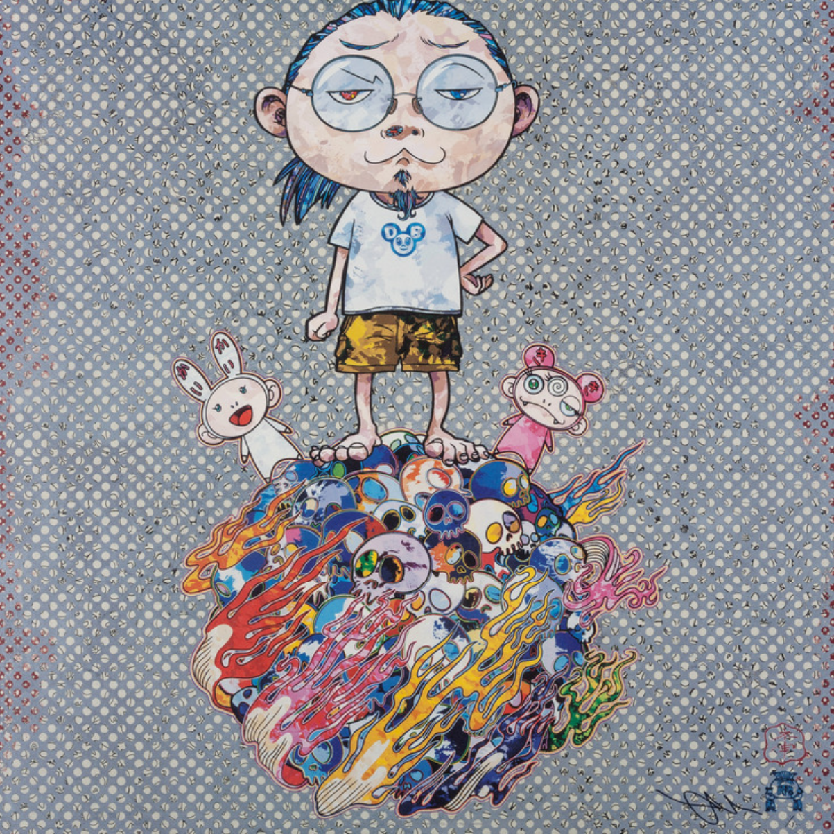 Takashi Murakami Flowers Blooming in This World and the Land of Nirvana, 2  Print