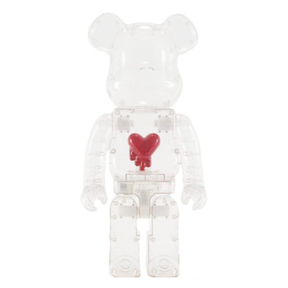 BE@RBRICK 400% Emotionally Unavailable (CLEAR VERSION) - [3whitedots]