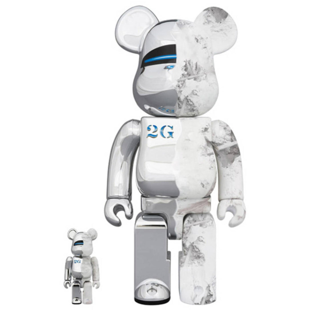 BE@RBRICK 400% + 100% 2G Sorayama x Daniel Arsham - [3whitedots]