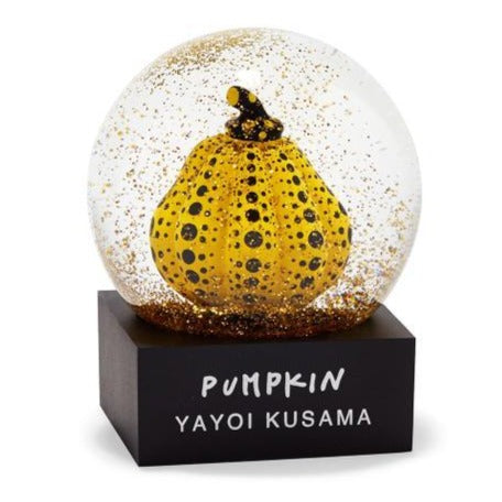 Yayoi Kusama - Snowglobes 2020 - Yellow and Black Pumpkin Motif
