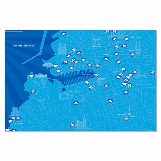 Invader - Invasion Map Marseille - Map 26