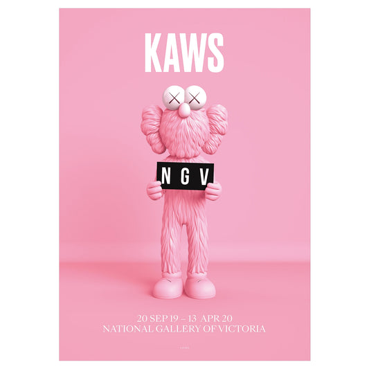 Kaws - BFF Pink Poster