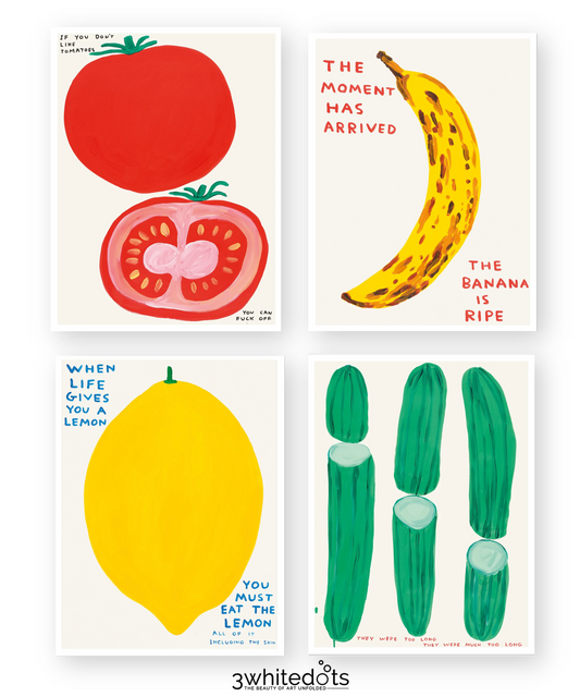 David Shrigley - Fruits (Set of 4)