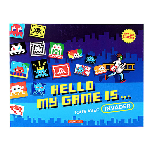 Invader - Space Invader 'Hello My Game Is' Book with 4 pages of Stickers