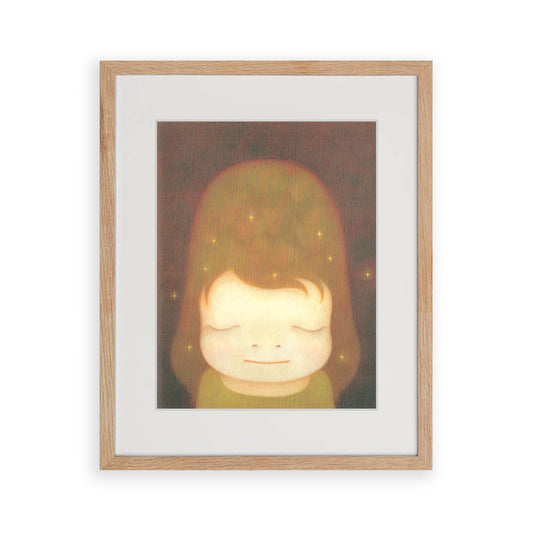 Yoshitomo Nara - The Little Star Dweller 2006 - Post Card (Framed)